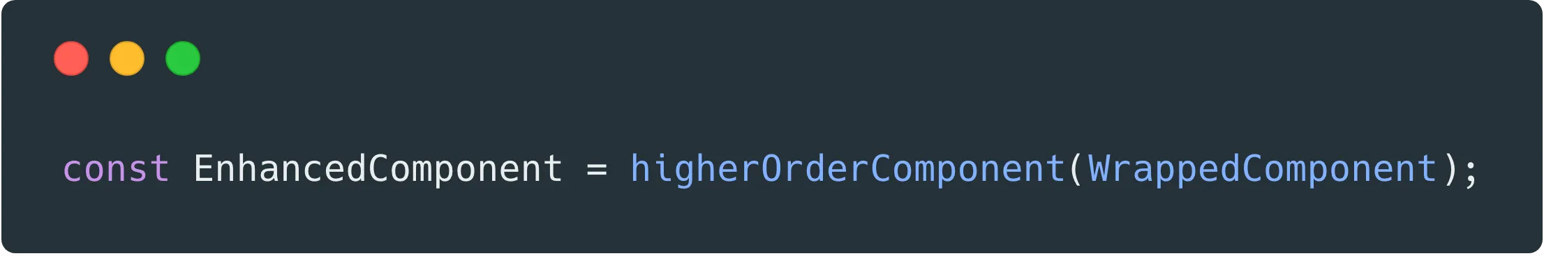 HoC คือฟังก์ชันที่รับ Component แล้วได้ Component ใหม่ออกมา