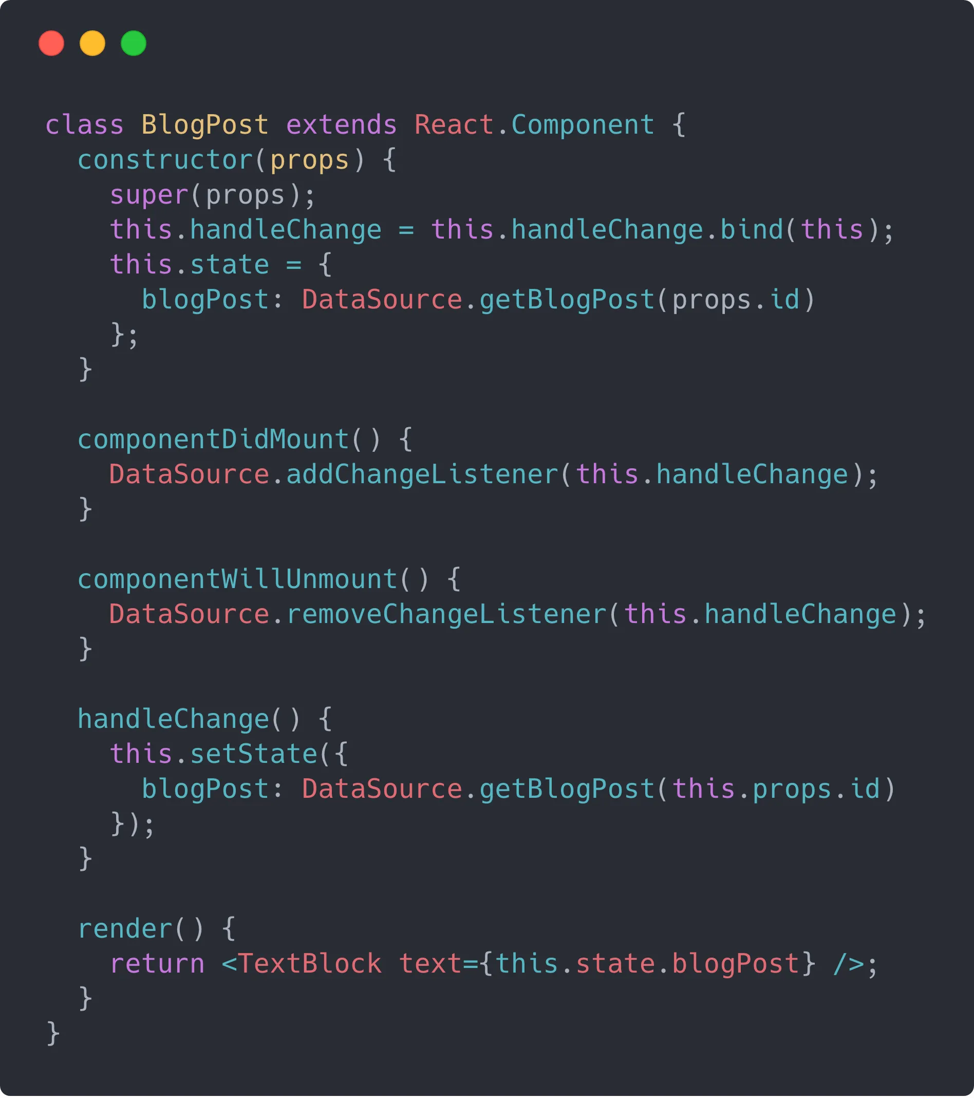 ตัวอย่าง BlogPost